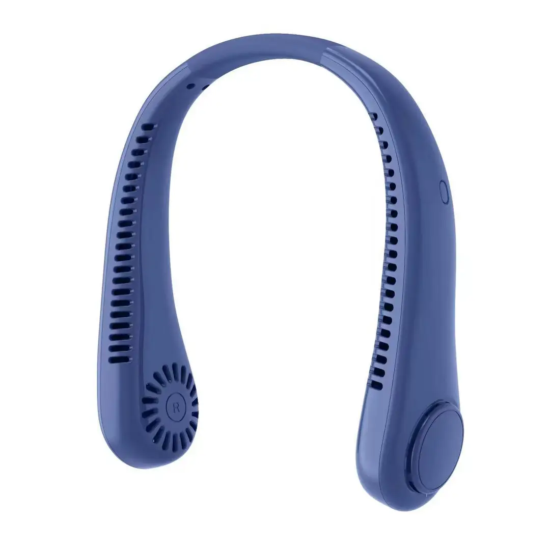 New Hanging Neck Fan USB Charging Lazy Outdoor Portable Silent Turbine Neck Leafless Mini Fan