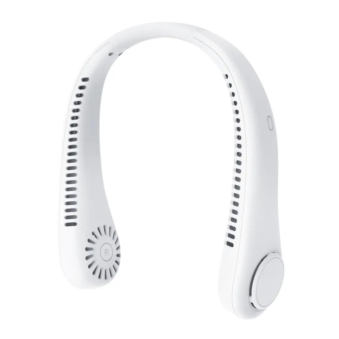 New Hanging Neck Fan USB Charging Lazy Outdoor Portable Silent Turbine Neck Leafless Mini Fan