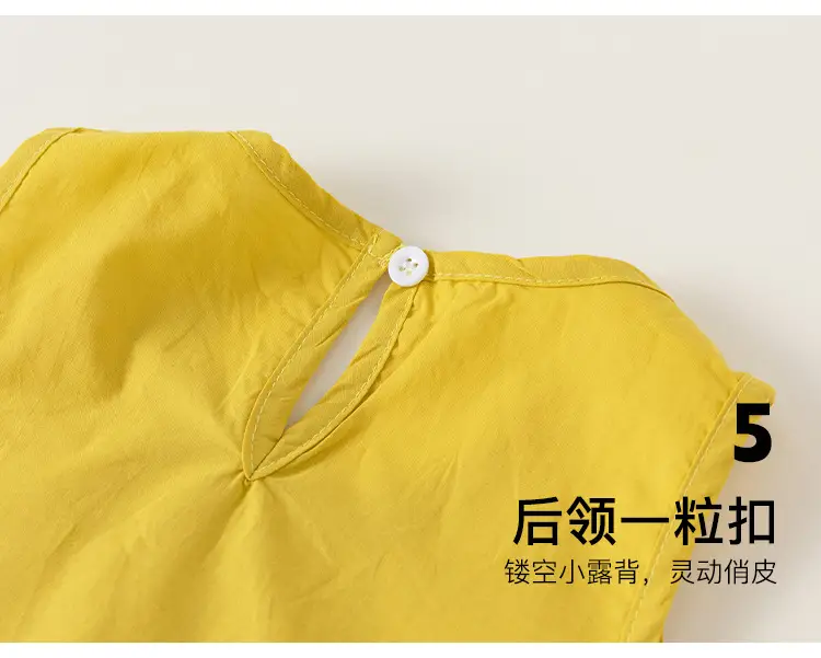 Girls Sleeveless Top Yellow Mbang — feature 13