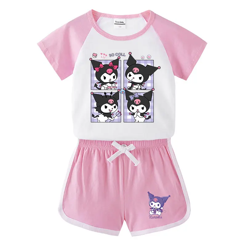 2023 Kids Purple Owl Shorts Set - Image 3
