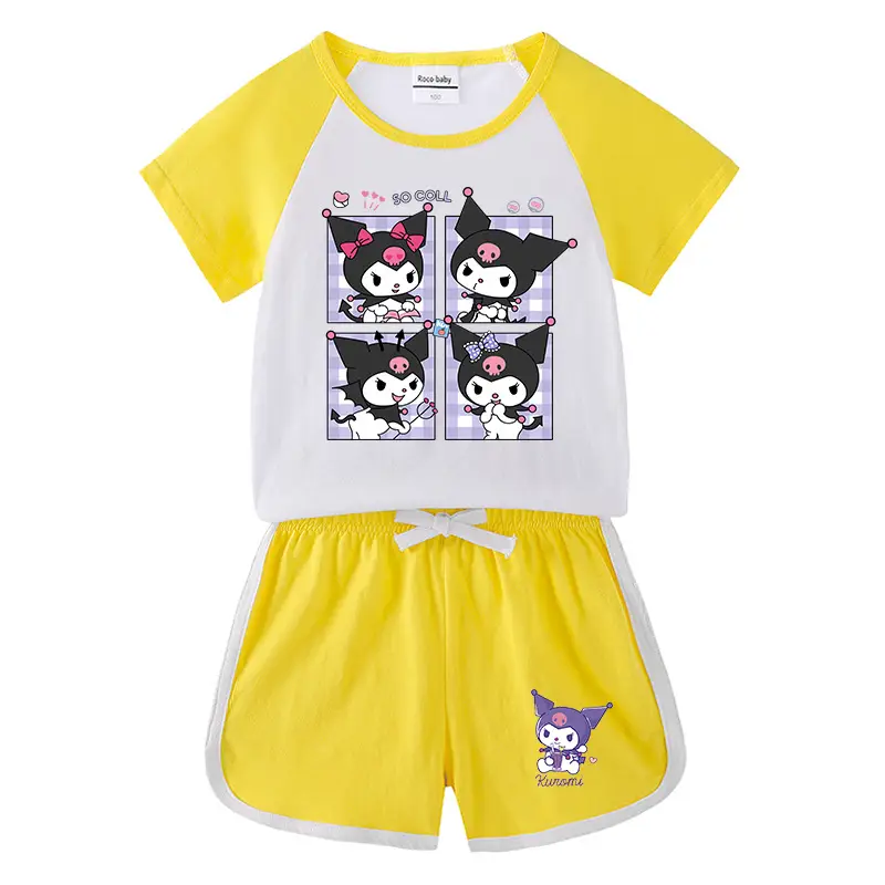 2023 Kids Purple Owl Shorts Set - Image 5