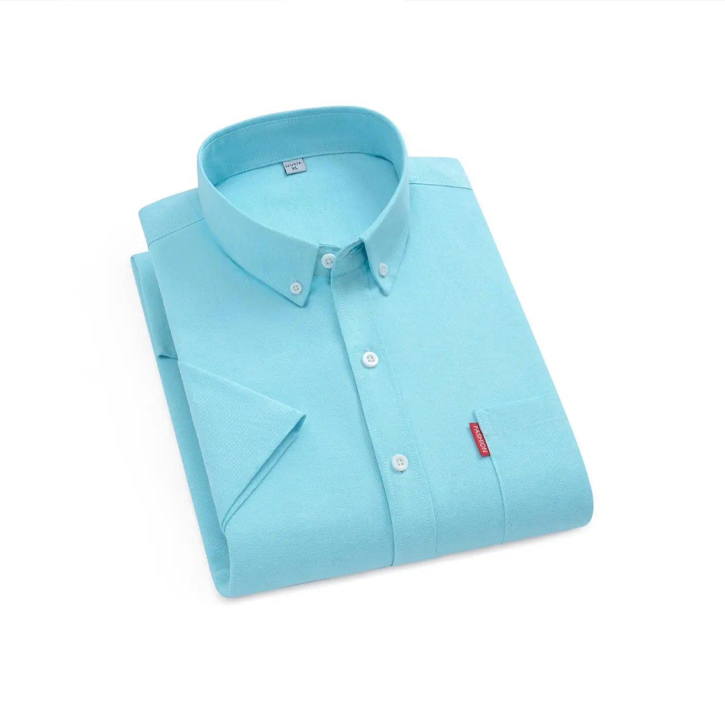 Men's Light Blue Oxford Shirt 2025 All Cotton Oxford Spinning - Image 27