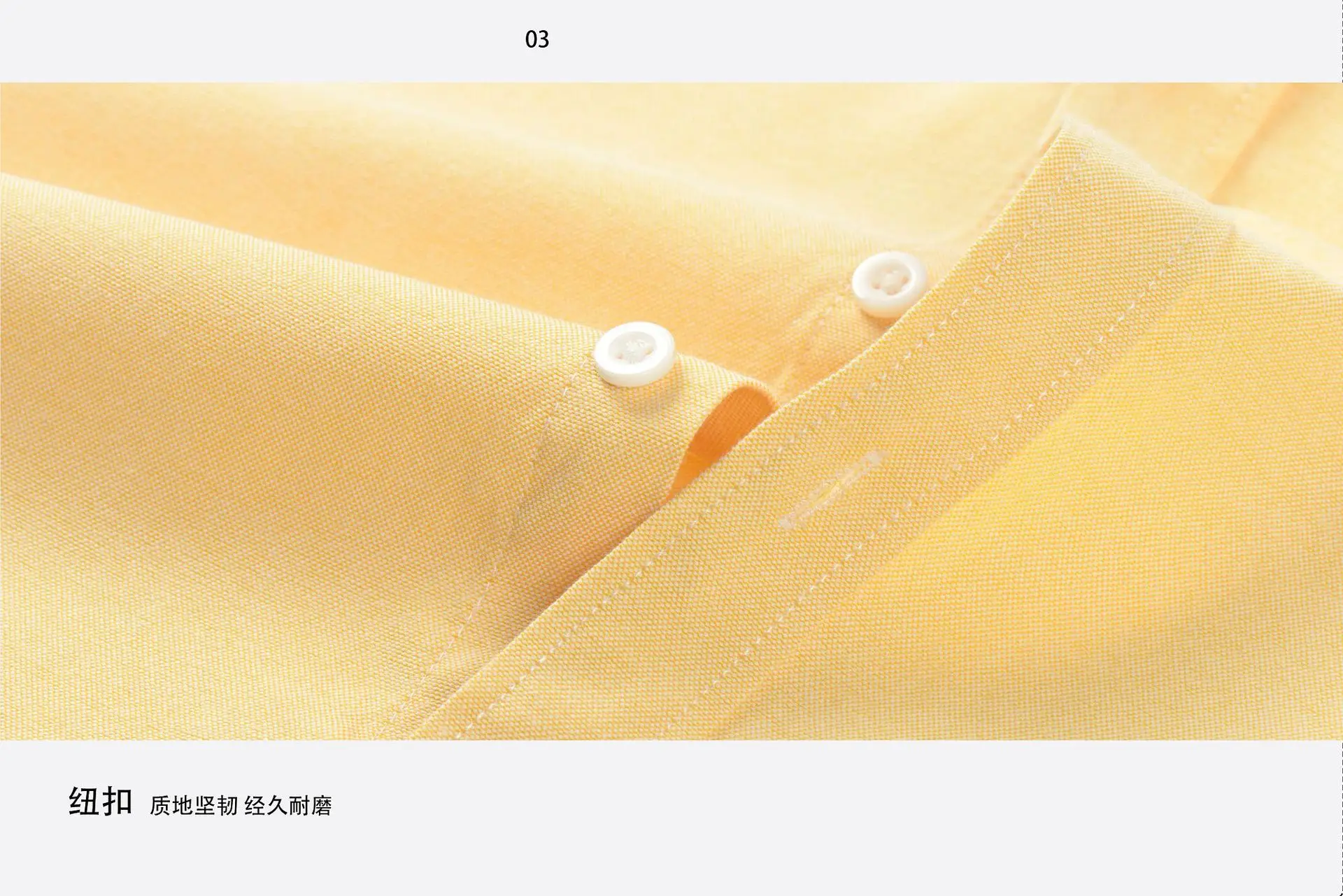 Men's Light Blue Oxford Shirt 2025 All Cotton Oxford Spinning — feature 7