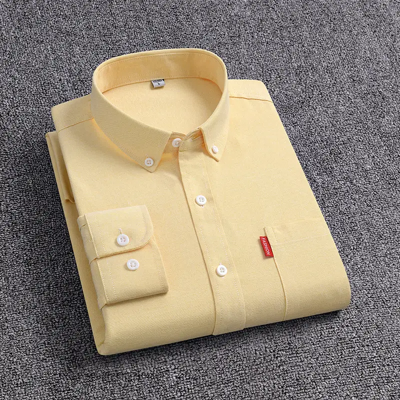 Men's Light Blue Oxford Shirt 2025 All Cotton Oxford Spinning - Image 14