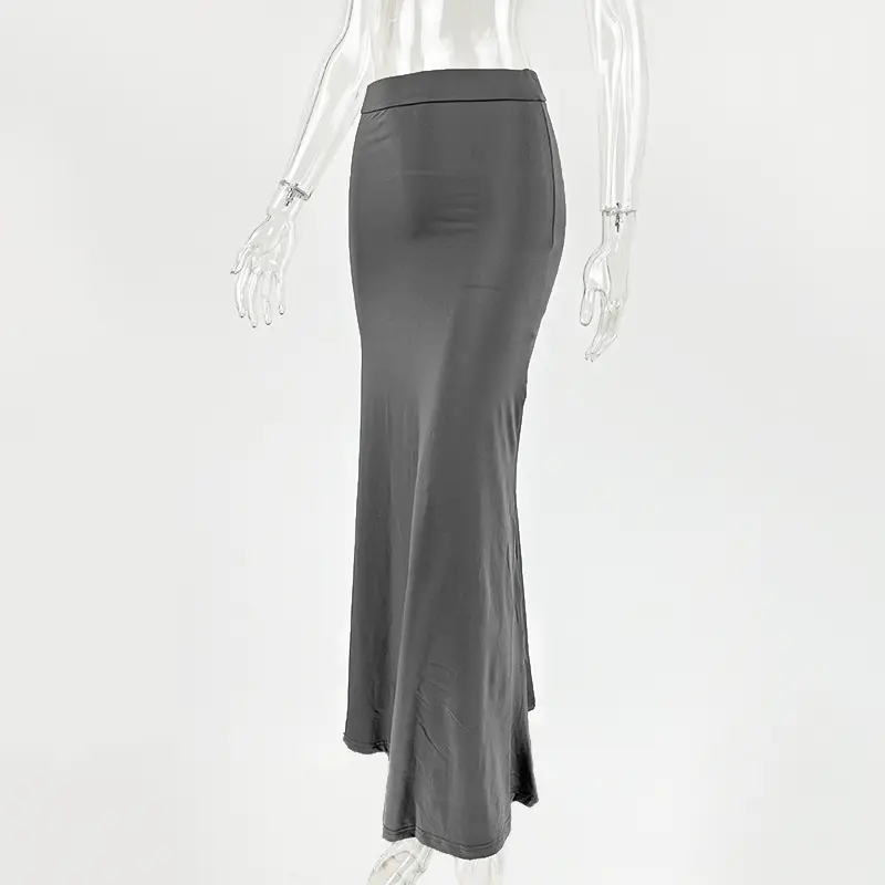 2025 Women's Hip Pleated Skirt Peach Black High Waist — feature 10