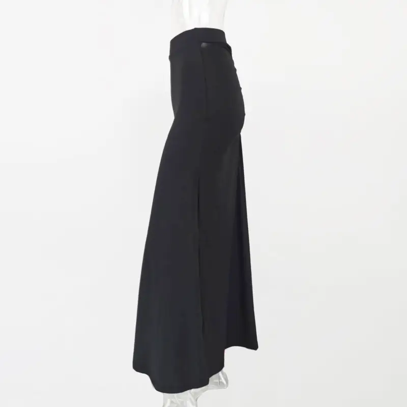 2025 Women's Hip Pleated Skirt Peach Black High Waist — feature 13