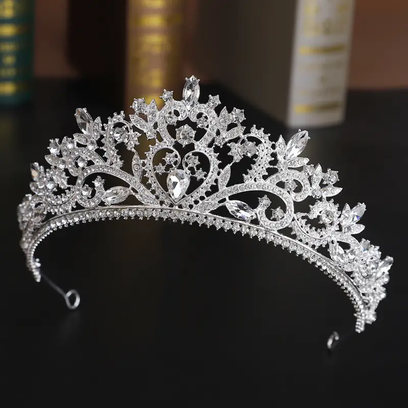 Luxury Bridal Crown with Rhinestones for Women - Image 2