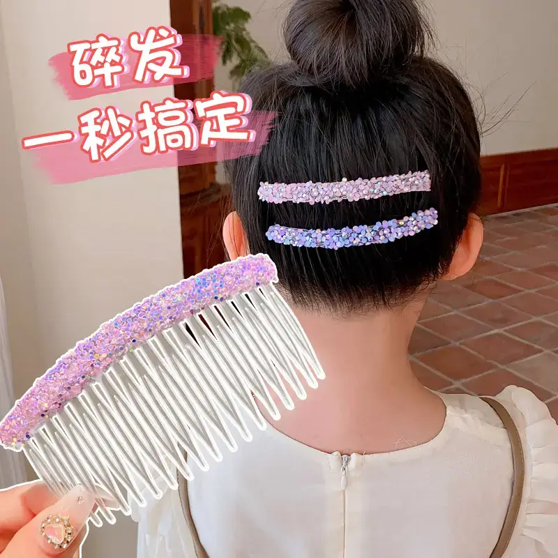 Transparent Hair Comb with Pearl & Diamond Design for Girls - Image 12