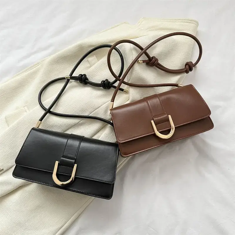 Women's 1-Shoulder Underarm Bag White Satchel Style