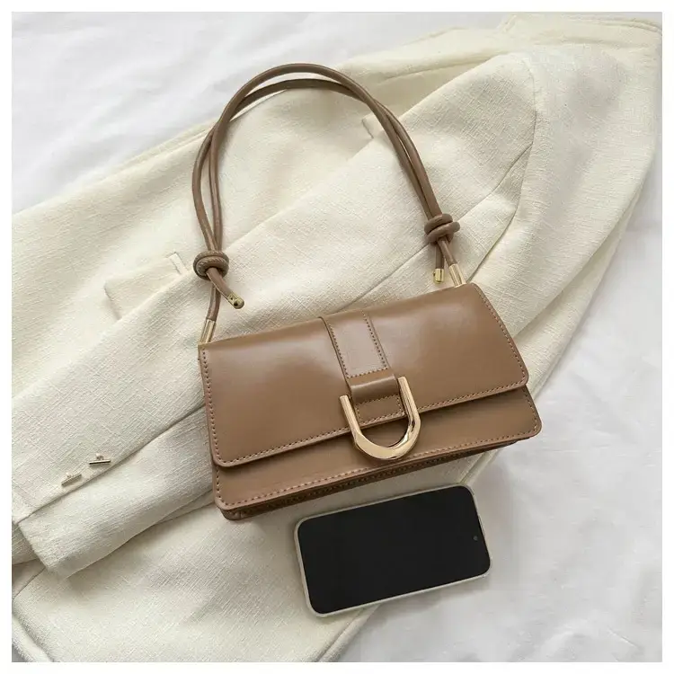 Women's 1-Shoulder Underarm Bag White Satchel Style — feature 11