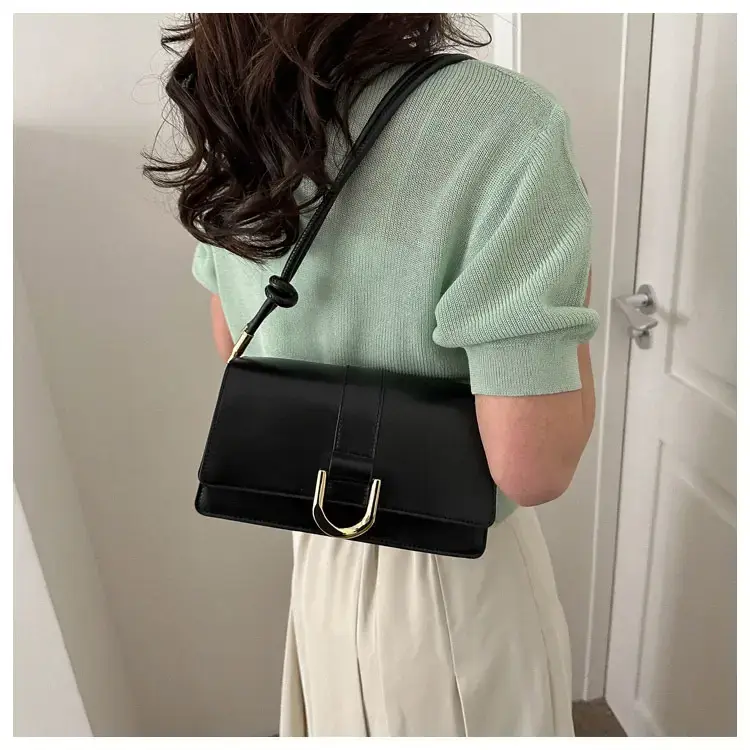 Women's 1-Shoulder Underarm Bag White Satchel Style — feature 19