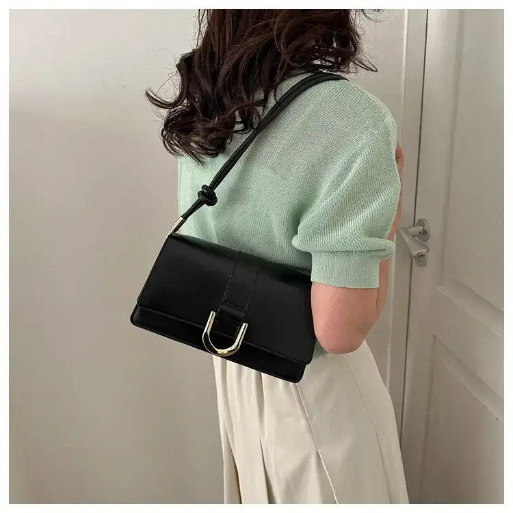 Women's 1-Shoulder Underarm Bag White Satchel Style — feature 20