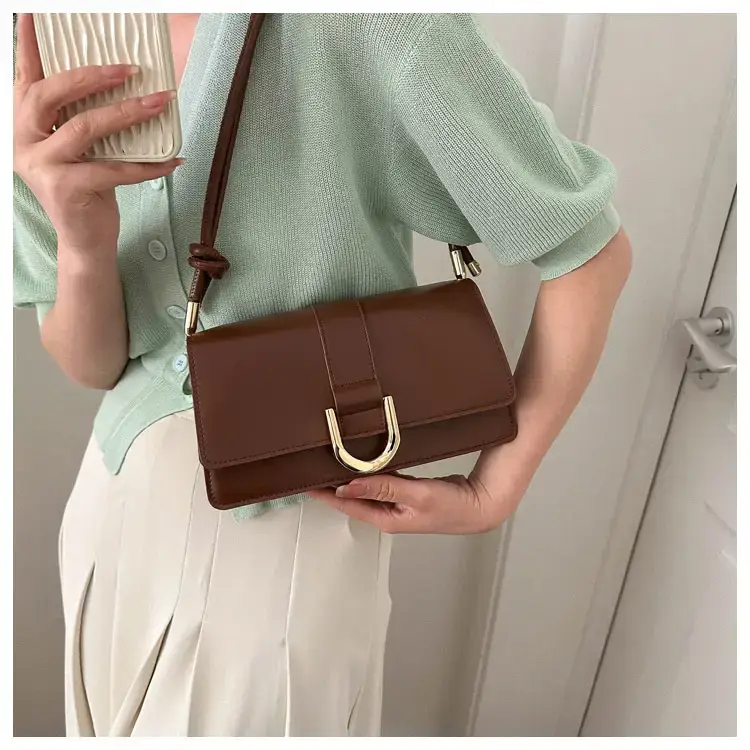 Women's 1-Shoulder Underarm Bag White Satchel Style — feature 21