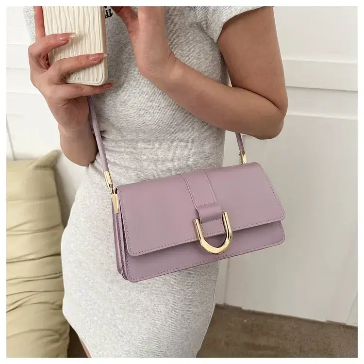 Women's 1-Shoulder Underarm Bag White Satchel Style — feature 24