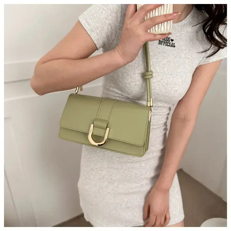 Women's 1-Shoulder Underarm Bag White Satchel Style — feature 25