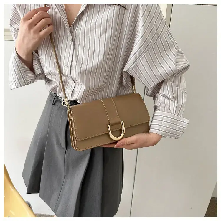 Women's 1-Shoulder Underarm Bag White Satchel Style — feature 28