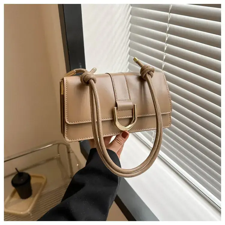 Women's 1-Shoulder Underarm Bag White Satchel Style