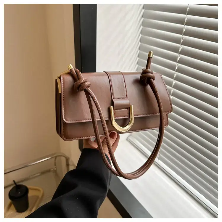 Women's 1-Shoulder Underarm Bag White Satchel Style
