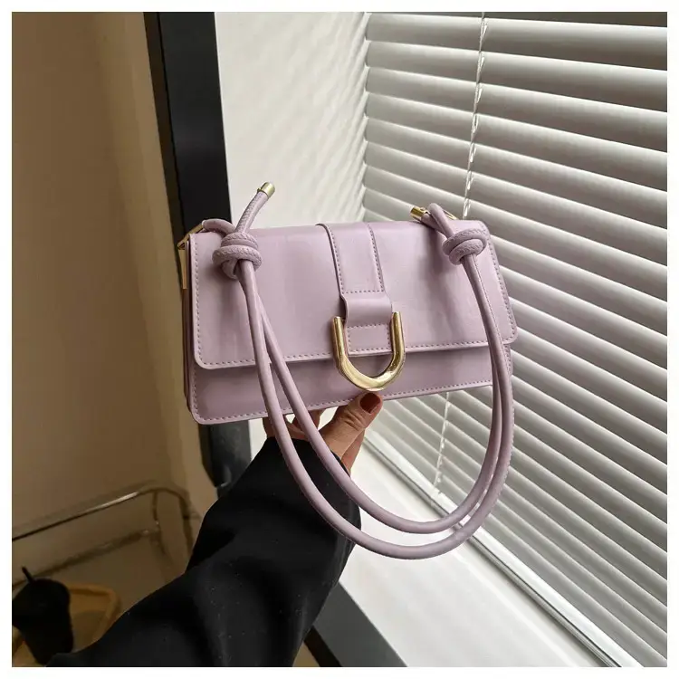 Women's 1-Shoulder Underarm Bag White Satchel Style