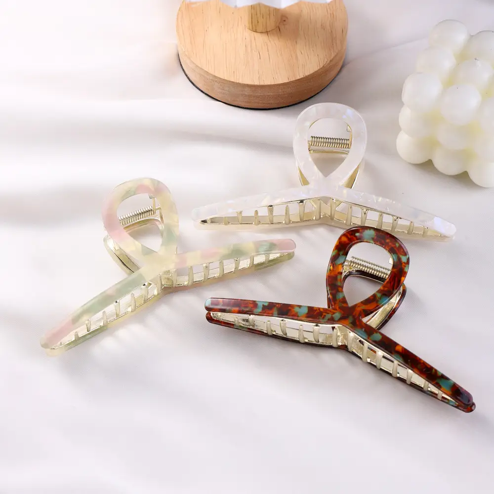 Korean Acetic Acid Hair Clip Bow Light Luxury