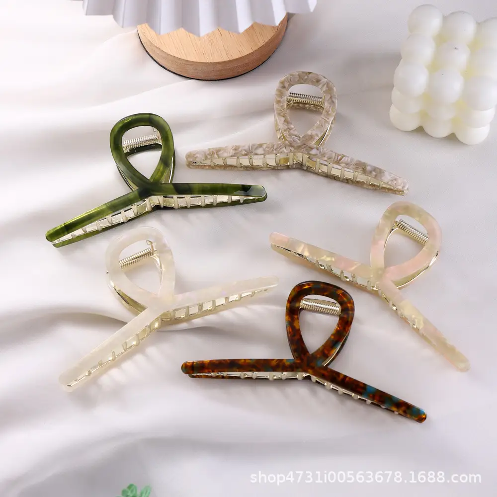 Korean Acetic Acid Hair Clip Bow Light Luxury — feature 2