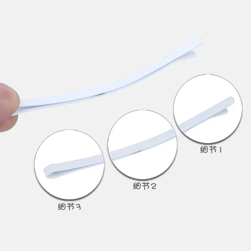 Nurse Cap Fixing Clip 8cm White Steel Clip