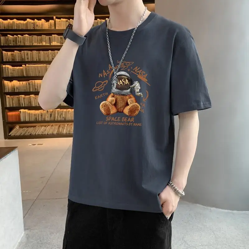 Men's Blue N Logo Short Sleeve T-Shirt - Image 23