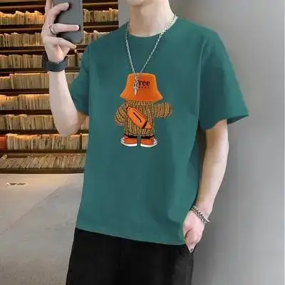 Men's Blue N Logo Short Sleeve T-Shirt - Image 14