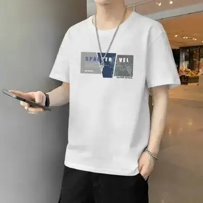 Men's Blue N Logo Short Sleeve T-Shirt - Image 16