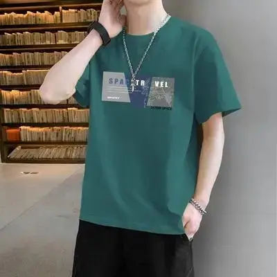 Men's Blue N Logo Short Sleeve T-Shirt - Image 19