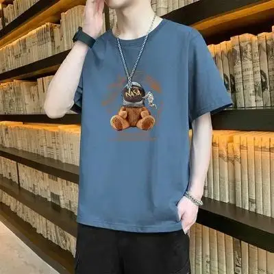 Men's Blue N Logo Short Sleeve T-Shirt - Image 5