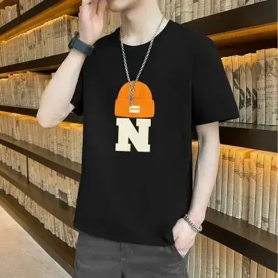Men's Blue N Logo Short Sleeve T-Shirt - Image 8