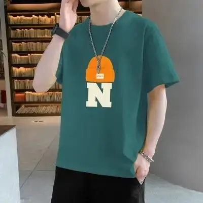 Men's Blue N Logo Short Sleeve T-Shirt - Image 9