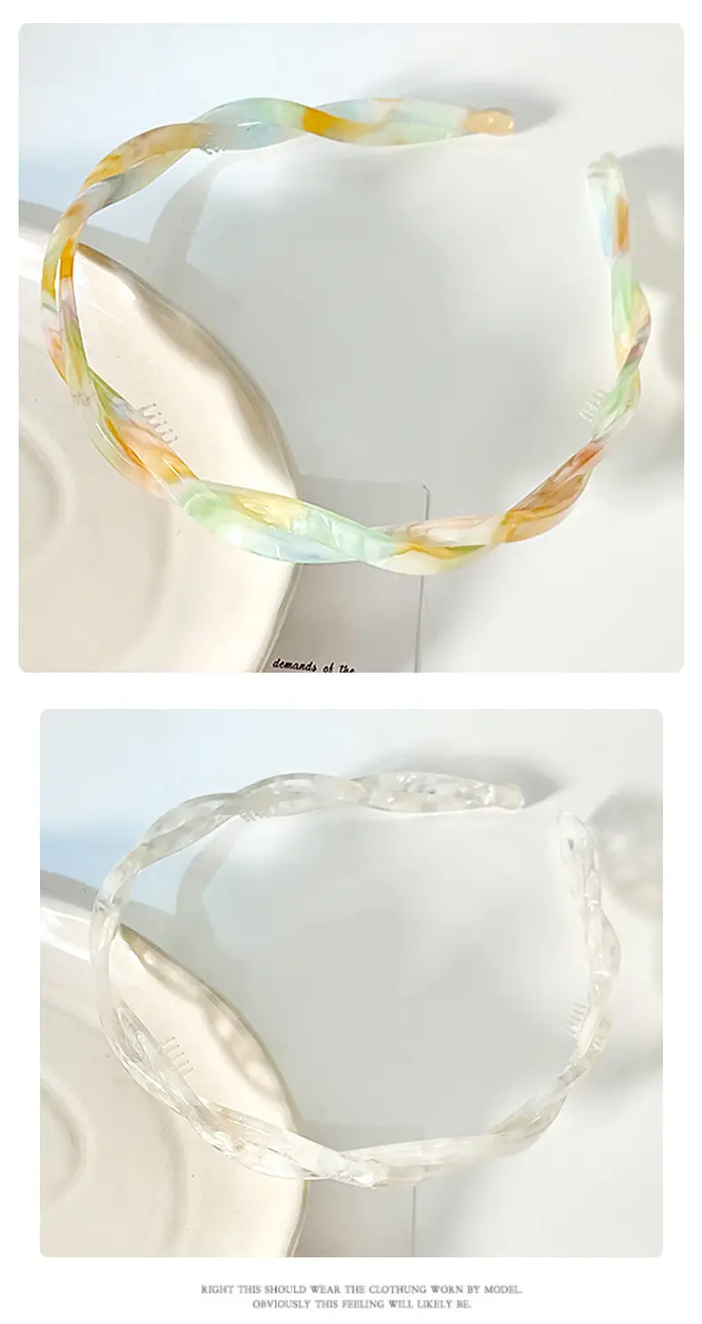 Acetate Cross Braided Headband for Women Summer — feature 15