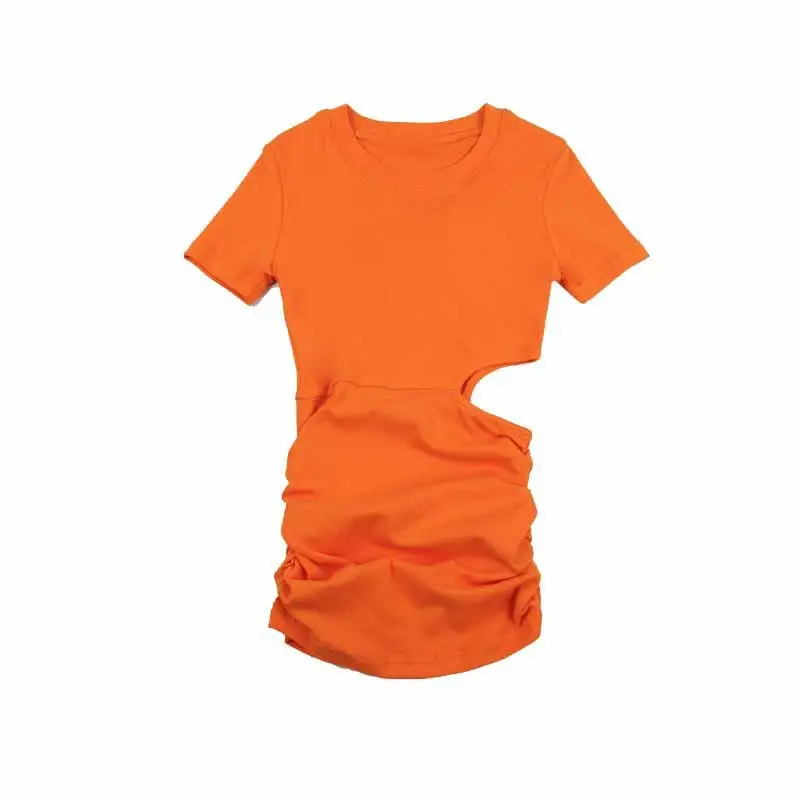 Girls Orange & Black Slim Shorts Set Summer 3-8Yrs - Image 5