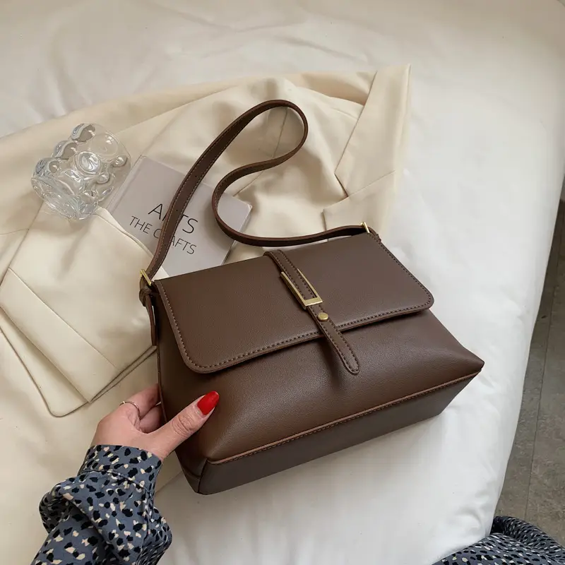 Black Leather Crossbody Bag for Women 2023 - Image 2