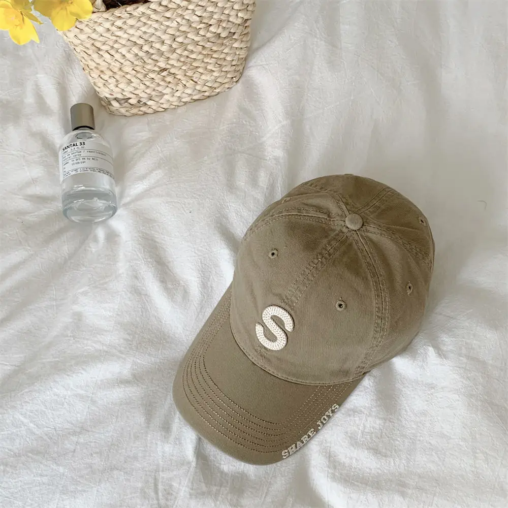 Red S-Letter Baseball Cap Women Men Sunshade Cap - Image 6