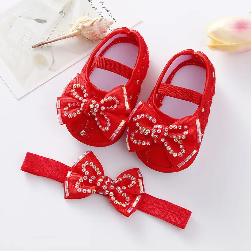 New Baby Shoes Yellow Bow 0-1 Year Old — feature 11