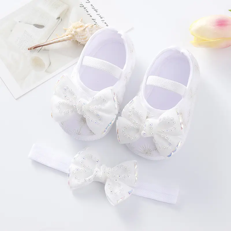 New Baby Shoes Yellow Bow 0-1 Year Old — feature 17