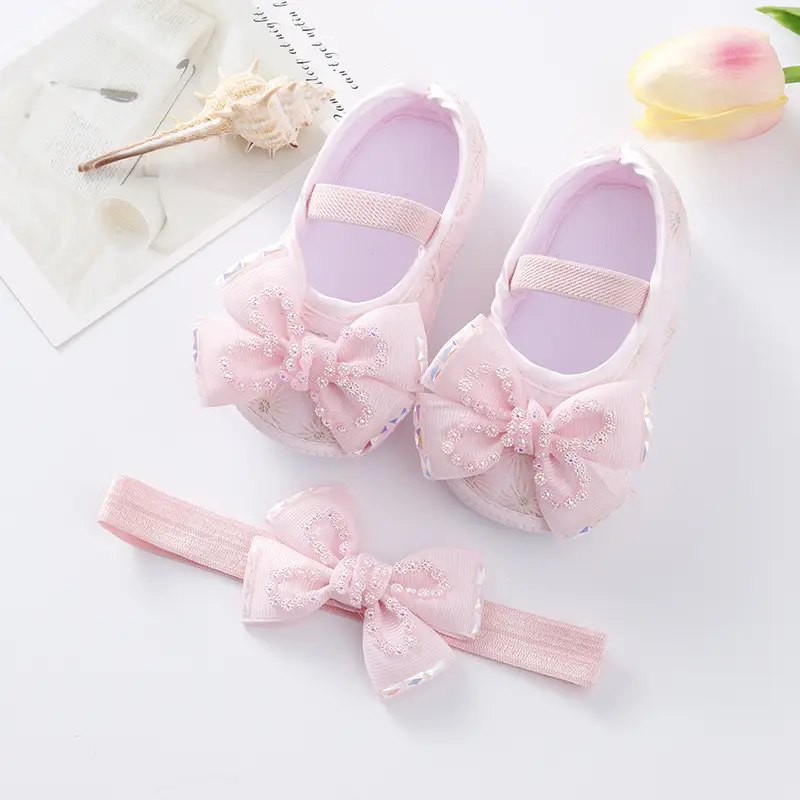 New Baby Shoes Yellow Bow 0-1 Year Old — feature 19