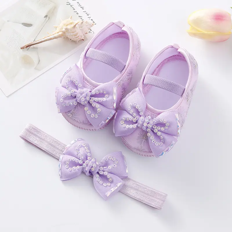 New Baby Shoes Yellow Bow 0-1 Year Old — feature 7