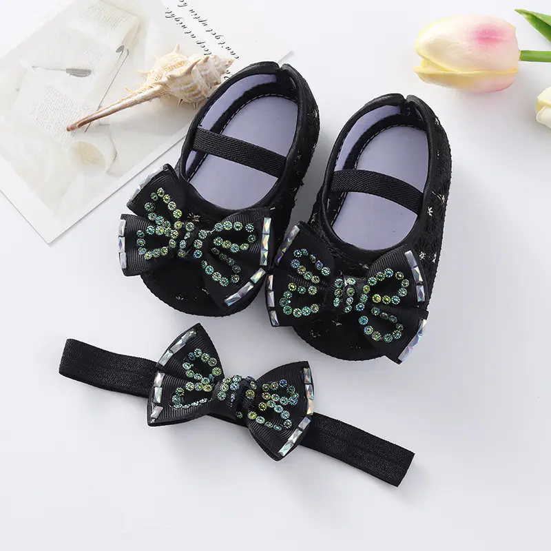New Baby Shoes Yellow Bow 0-1 Year Old — feature 9