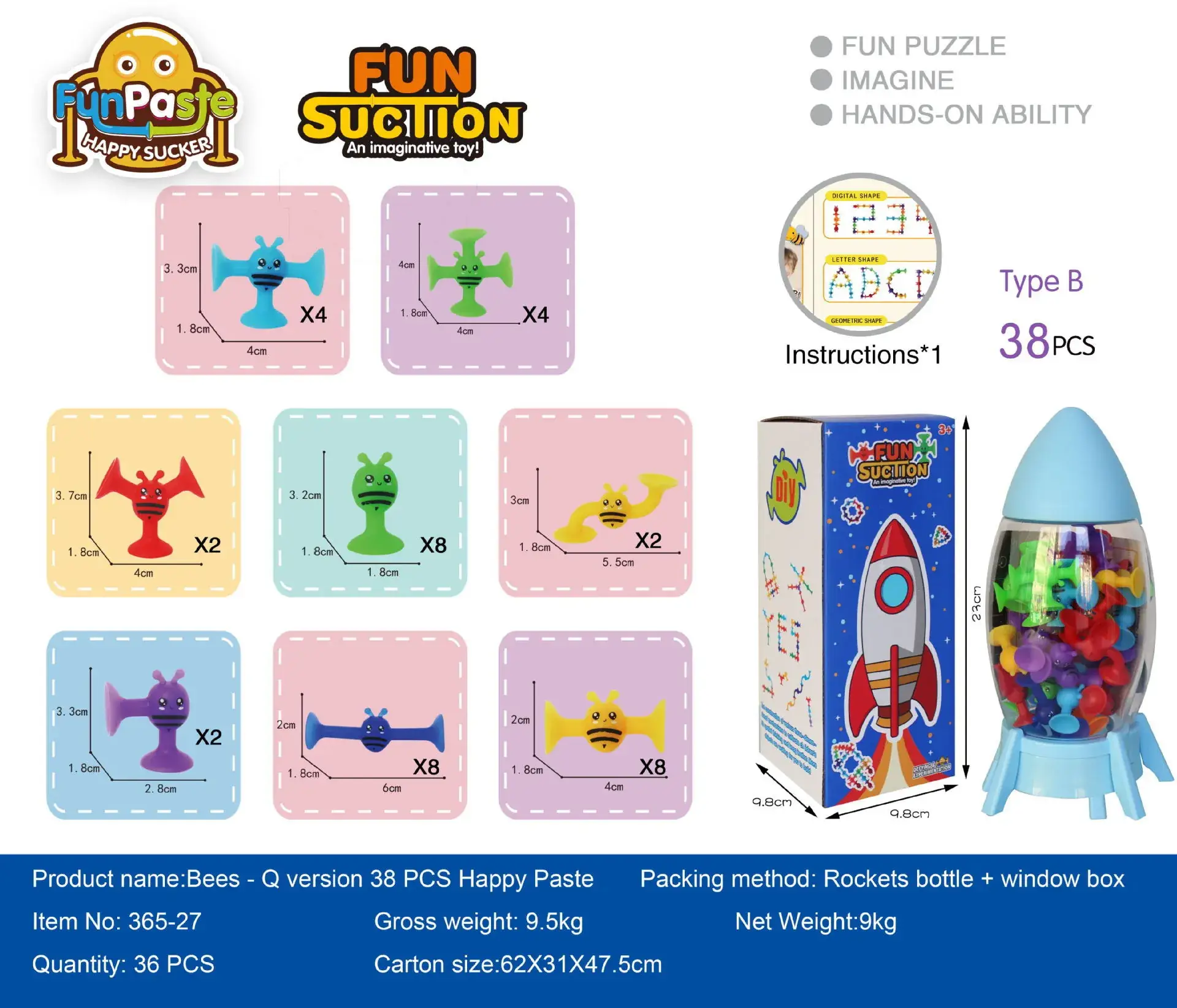 Bee Series Bazooka Small 38 Pack + Color Box