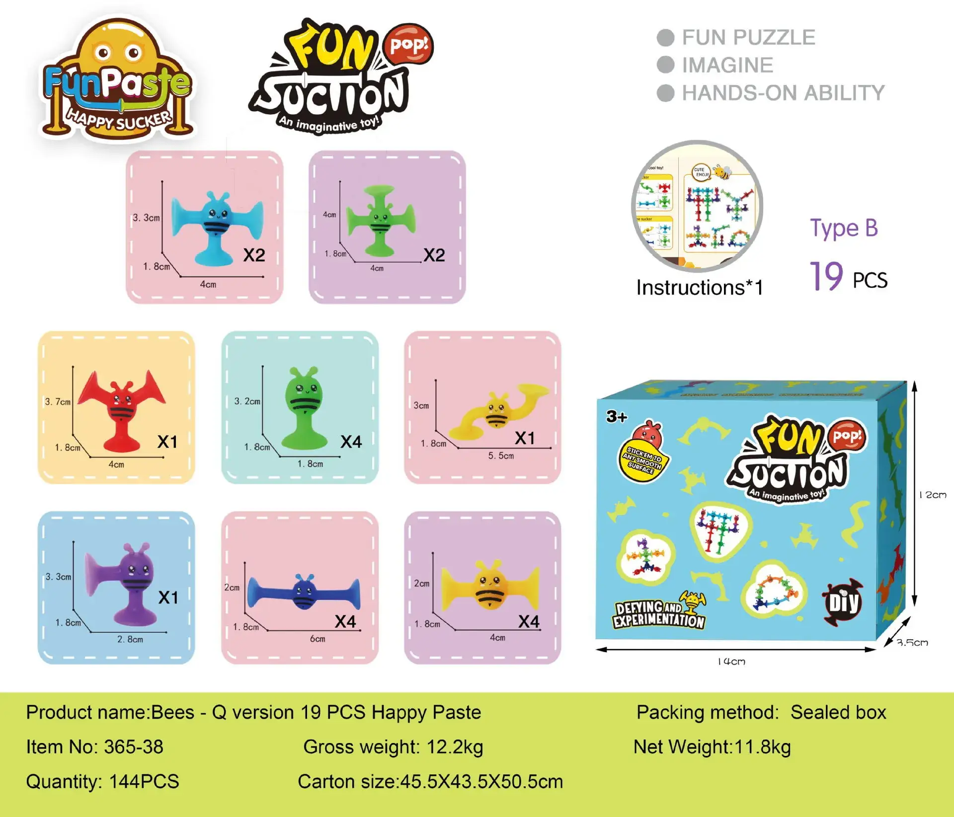 Bee series trumpet 19 color box
