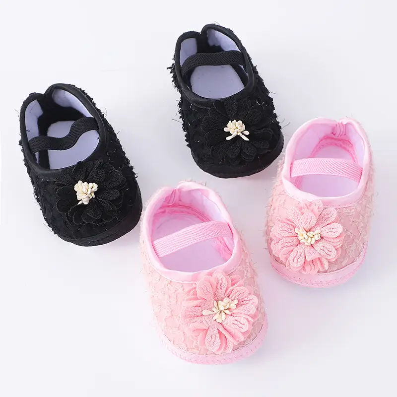 2023 New Baby Shoes 0-1 Yrs Soft Bottom Floral
