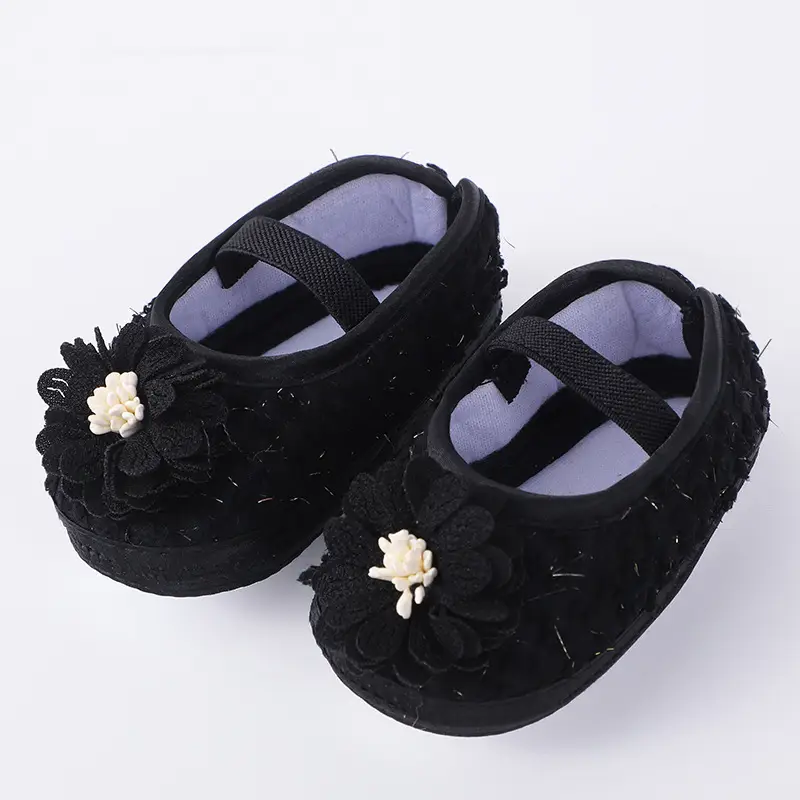 2023 New Baby Shoes 0-1 Yrs Soft Bottom Floral — feature 11
