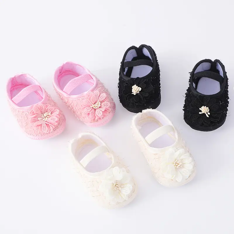 2023 New Baby Shoes 0-1 Yrs Soft Bottom Floral — feature 2