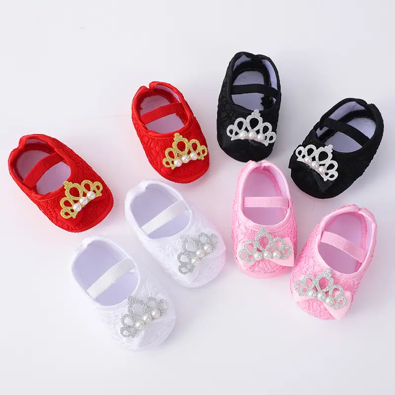 2023 New Baby Shoes with Crown & Hair Band for 1 Month Old — feature 2