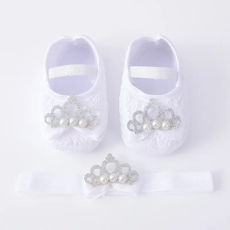 2023 New Baby Shoes with Crown & Hair Band for 1 Month Old — feature 9