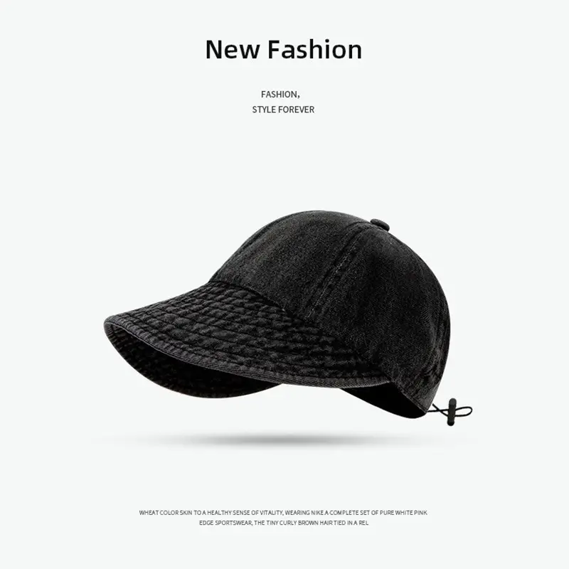 Japanese Style Women Sunscreen Hat Denim Duck 85g